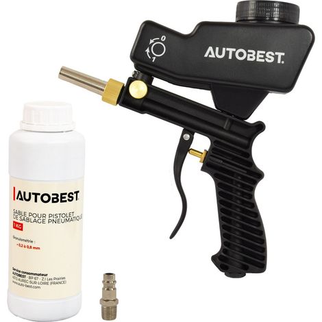 Pistolet de sablage pneumatique avec réservoir