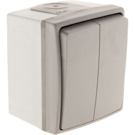 Double interrupteur va et vient IP55 - Orok - Zenitech (1/5)