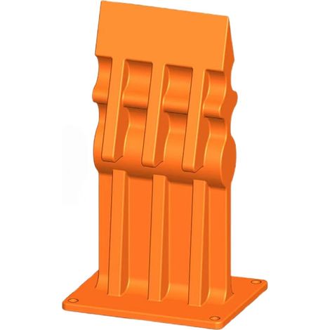 Rajador de leña de hierro fundido, apto para uso doméstico y en el jardín, tamaño: 10  18 cm, color naranja. (1/5)