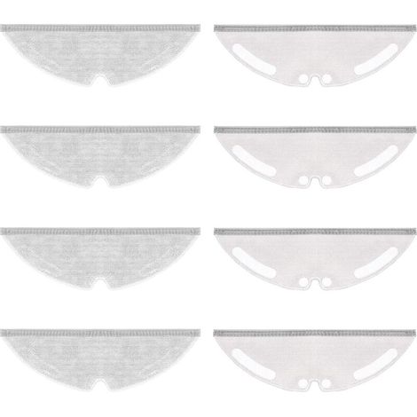 8 Serpillières de rechange pour Dreame D20 / D20 Pro Plus Robot Aspirateur Accessoires, Chiffons de rechange (1/5)