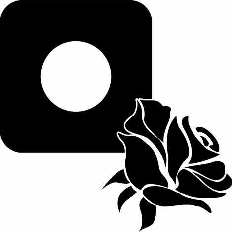 Adhesivo protector para el interruptor - Rosas (1/5)