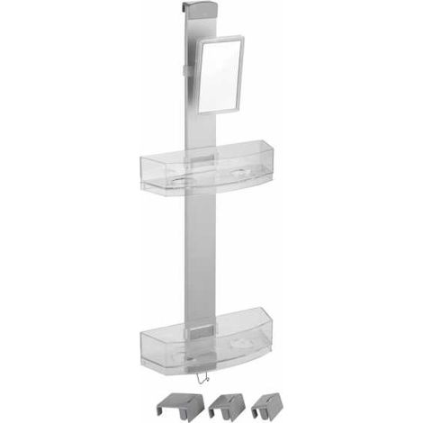 Portaoggetti da doccia Premium con Specchio anti appannamento WENKO (1/7)