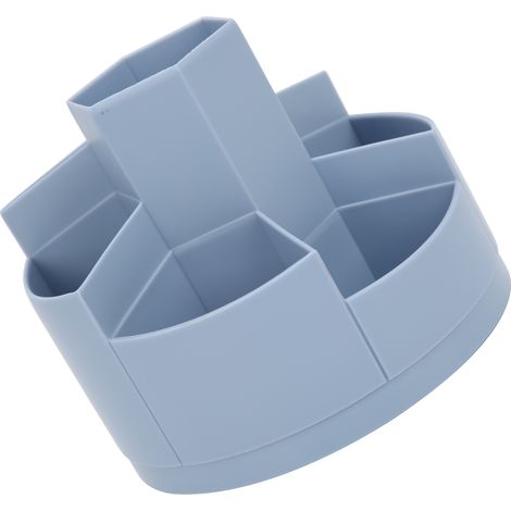 Porte-stylo Cat Prince, porte-stylo rotatif créatif pour étudiants sur le thème du football, porte-stylo de bureau, boîte de rangement en plastique, bleu Athènes (1/5)