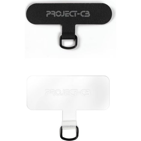 Téléphone Cordon Patch 2,Patch Universel pour Cordon de téléphone sans adhésif,Pièce de Rechange pour Sangle de téléphone Portable(Noir (1/5)