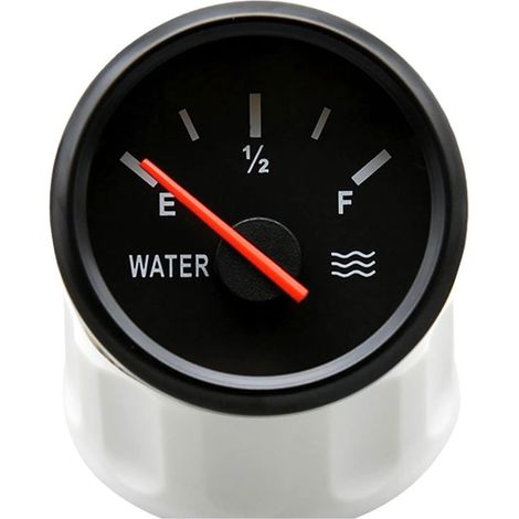 Détecteur de Niveau d'eau Jauge de Niveau d'eau 52mm avec rétroéclairage Rouge 0-190ohm Compteur de Niveau d'eau for Bateau de Voiture (Color : I, Size : 0) (1/5)