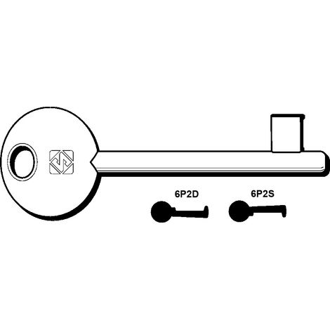 Chiavi patent passepartout agb, mp, perino, osmet - 6p2d dx (ex 5011)