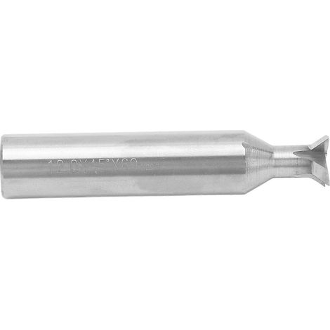 Schwalbenschwanzfräser aus Hartmetall, 12 mm Schaftdurchmesser, 4 Schneiden, 60 mm lang, universeller Schwalbenschwanzfräser 45°