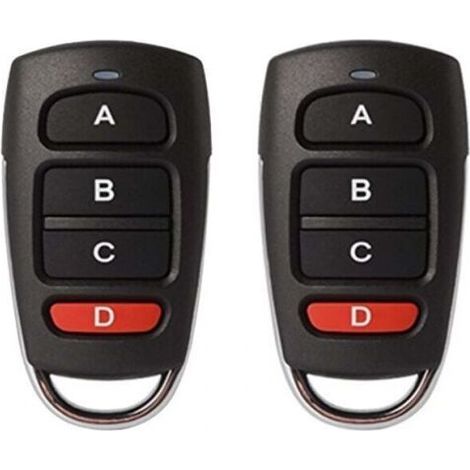 Pair 2PCS（68.3x35.7mm）telecommande 433mhz Universelle Portail, telecommande portail universelle, Duplicateur sans Fil clonage