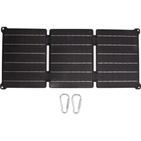 Ortviai Panneau Solaire Portable 21 W, Pliable ETFE, 5 V / 12 V, Chargeur Solaire pour Téléphone et Power Bank (1/5)