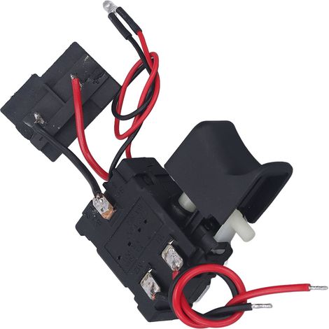 Interrupteur à gâchette de rechange pour perceuse sans fil Da Yi 12 V (7,2-24 V CC, 16 A), avec variateur de vitesse et voyant lumineux. (1/5)