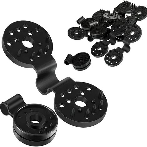 40 clips de fixation en plastique pour ombrage, serres, jardins et espaces extérieurs. (1/3)