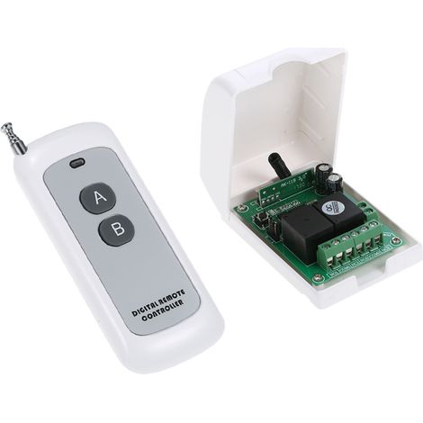 Interrupteur Intelligent RF 433MHz DC 12V 2CH Apprentissage Code - Système Contrôle Wireless Longue Portée 500M Relay Transmitter Récepteur Universel (1/5)