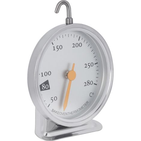 Thermomètre de four en acier inoxydable, grand cadran, pour four de cuisine, de 50 °C à 280 °C (1/5)