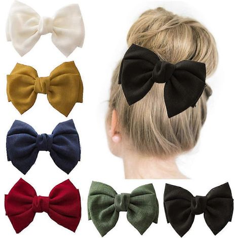 Barrettes à cheveux décoratives en ruban de velours satiné (1/4)