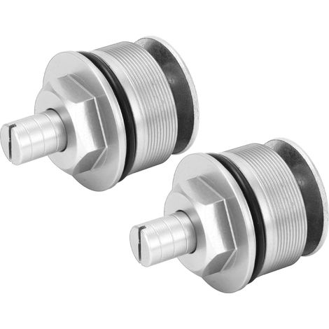 capuchons de fourche de précharge en métal pour amortisseur avant CB400 (argenté) (1/5)