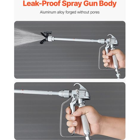 Kit pistolet pulvérisateur peinture sans air et tuyau - 248 bar (1/5)