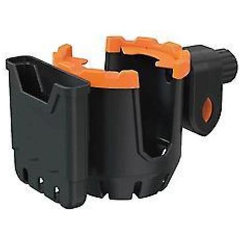Soporte multifuncional 2 en 1 para botellas de bicicleta, soporte para teléfono y portavasos universal para cochecito (naranja) (1/4)