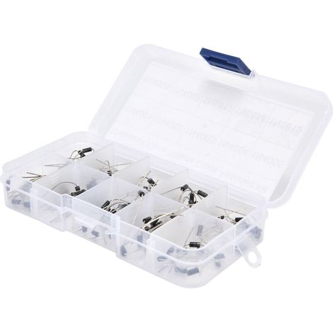 Kit 100 diodes redresseuses 1N4001-1N5819, assortiment électronique, composants industriels, lot mixte. (1/5)