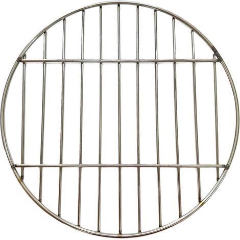 Grille de Barbecue Ronde Ø 38 cm Acier Inoxydable Grille de Refroidissement pour Barbecue Remplacement de Grille de Barbecue Grille (1/5)