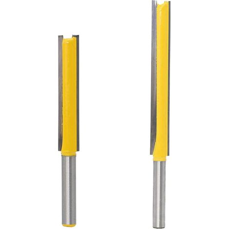 2 Pieces 1/4 Shank Extra Long Straight Router Bit 2" 3" Long Cutter Cutter Cut For Woodworking (1/5)