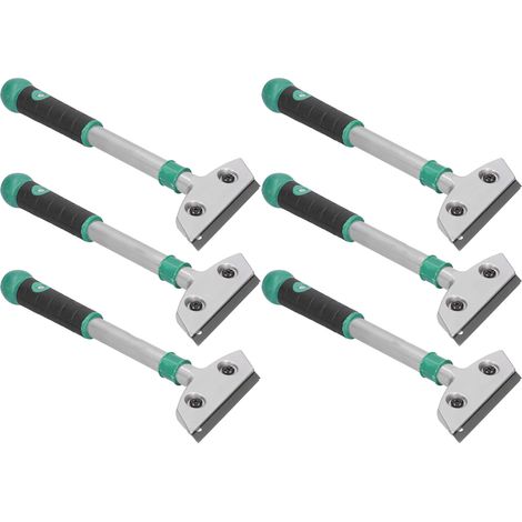 6-teiliges Set Wandspachtelmesser aus Aluminiumlegierung, professionelles Handwerkzeug zur Bodenreinigung, 30 cm (1/5)