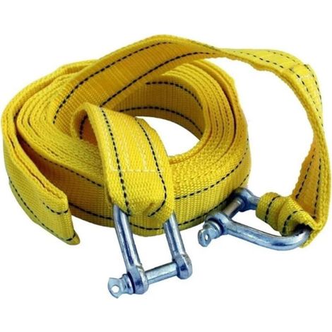 Solide élingue de remorquage 5 tonnes, accessoire de dépannage poids lourd avec crochet robuste (1/4)