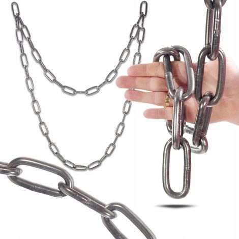 Chaîne technique à maillons D2 - 8 mm - Soudée - 1 m - Puissante