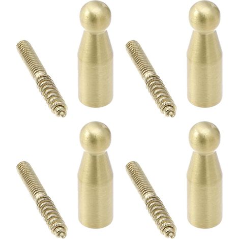 4 crochets muraux - laiton - doré - pour dressing - à visser (1/5)