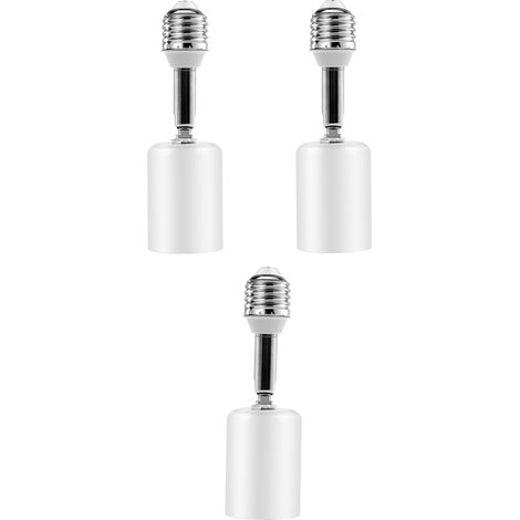 Prolongateur de douille d'ampoule en céramique e27, support de lampe à visser de 3,5 pouces pour lampes de table, plafonniers, éclairage suspendu, utilisation intérieure et extérieure Blanc 3 (1/5)