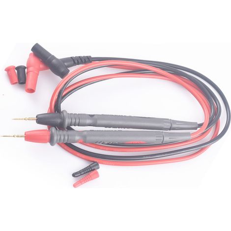 Sonde de multimètre à pointe extra-fine, 1000 V 10 A, fil en cuivre pur, aiguille en cuivre plaqué or. (1/5)