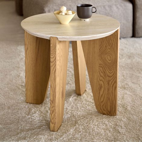 Dockland  table d'angle beige. (1/5)