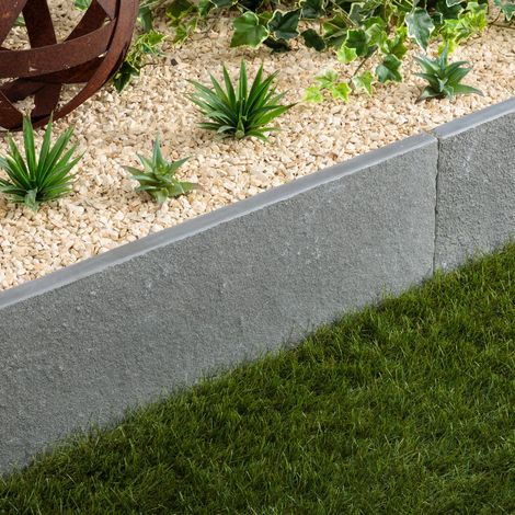 Bordure de jardin Pierre de Tandur Gris 100x30x3 cm (à l'unité) - RO'MA NATURE (1/4)
