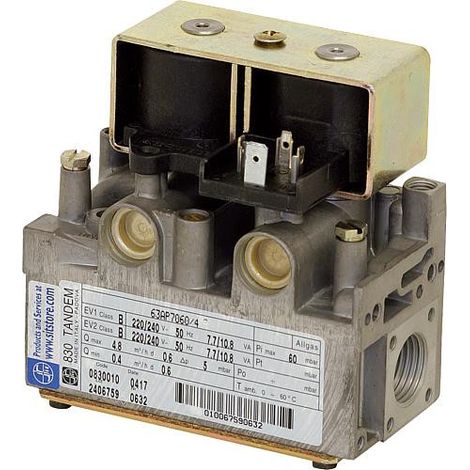 Soupape combinee gaz TANDEM 830 220/240 V - 50 Hz Ref. 0.830.040 (1/3)