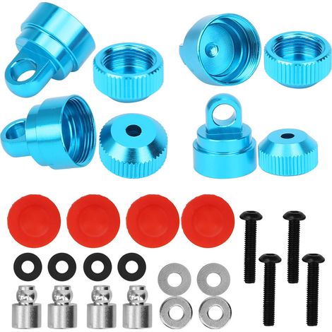 Capot de protection en aluminium pour amortisseur TRXXAS SLASH 2WD - Bleu