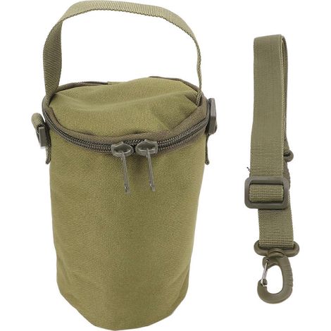 Lampe à gaz de camping 2024, sac à poignées, grande capacité, double fermeture éclair, housse multifonctionnelle pour bouteille de gaz, idéale pour les activités de plein air (vert). (1/5)
