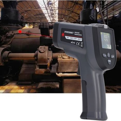 Détecteur de température et d'humidité fonctionnel à thermocouple de type K DT8550HET (1/5)