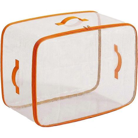 Sacs de déménagement transparents à poignées renforcées, grands sacs pliables de rangement pour literie, couvertures, placards et affaires d'étudiant (1/5)