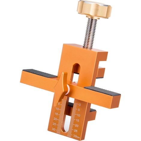 Calibre de pose de porte de meuble en alliage d'aluminium élargi épaissi pour placage bois 7-40mm (1/5)