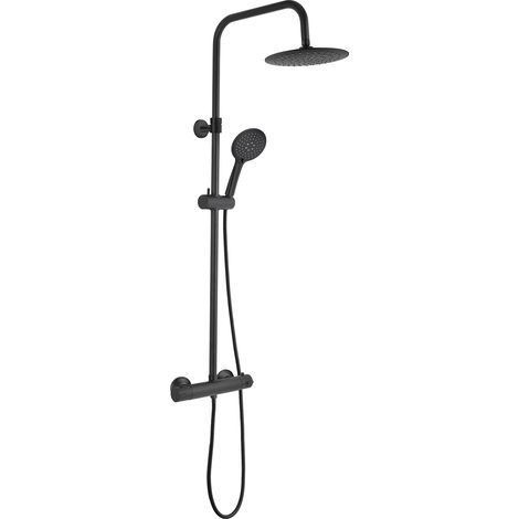 Colonna doccia miscelatore termostatico nero opaco SH4086B CONGO