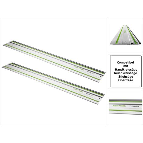 Festool FS 1080/2 Set 2x Führungsschiene 1080 mm ( 2x 491504 ) für Hand, Tauch und Stichsägen / Oberfräse