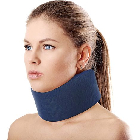 Collier de repos cervical, maintien tête idéal après effort ou pour sommeil (1/4)