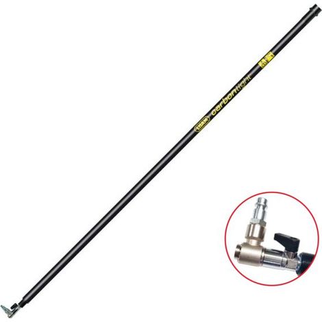 Asta di prolunga con rubinetto Lisam Carbon Light in fibra di carbonio da 1 mt