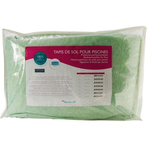 Aqualux – Tapis de sol feutrine piscine 440 x 650 cm 110 g/m² – Protection liner en polyester imputrescible – Confort et durabilité optimaux