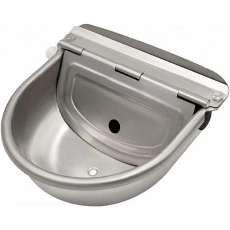 Abreuvoir automatique en acier inoxydable 304 – Valve flottante réglable – Bouchon de vidange – Dimensions 27,6 x 25,4 x 12,9 cm (1/5)