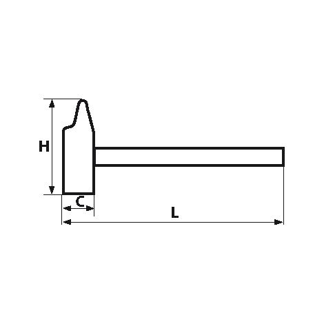 SAM OUTILLAGE - 310-40TM Martillo recortador de 40 mm (1/2)