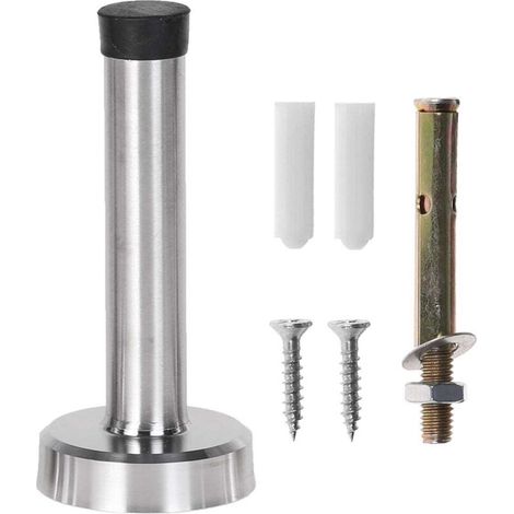 Seuil de porte en acier inoxydable 80 mm – Limiteur de porte, protection murale et isolation phonique