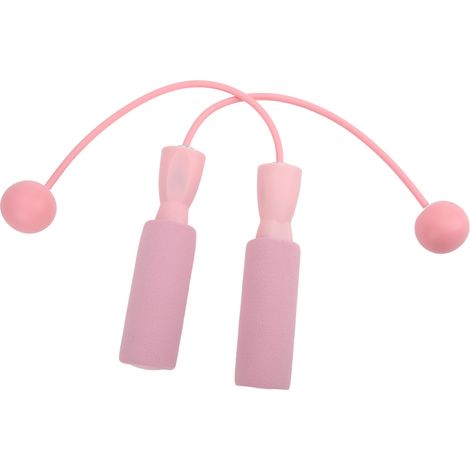 Lot ajustable corde à sauter sans fil avec double roulements à billes, rose, pour hommes femmes et enfants (1/5)