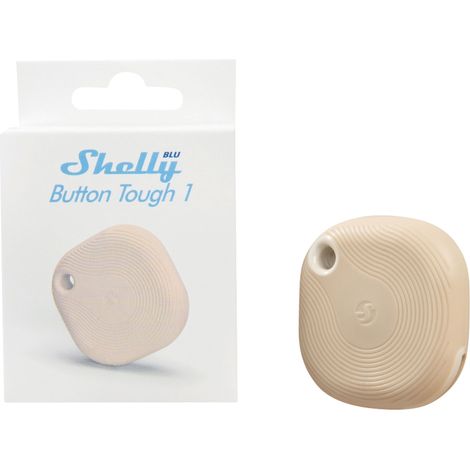 SHELLY Schalter u. Dimmer Blu Button Tough1 Mocha, Plug&Play, BT (1/5)