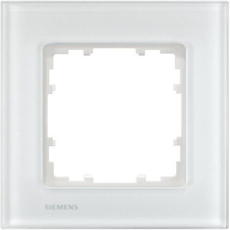 Siemens Indus.Sector Rahmen 1-fach Delta Miro Glas,ws 5TG1201-1