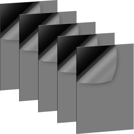 5 Pièces Plaque Acrylique Noire Avec Film de Protection 20x30cm Feuille de Plastique Plaque en 1 mm d'Épaisseur Résistante aux Chocs Alternatives au Verre pour Cadres Photos, Décoration (1/5)